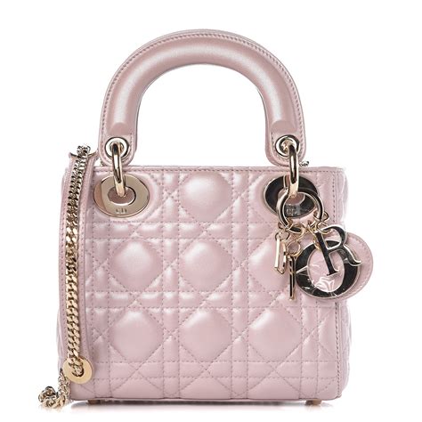 christian dior metallic lambskin cannage mini lady dior lotus outfit|More.